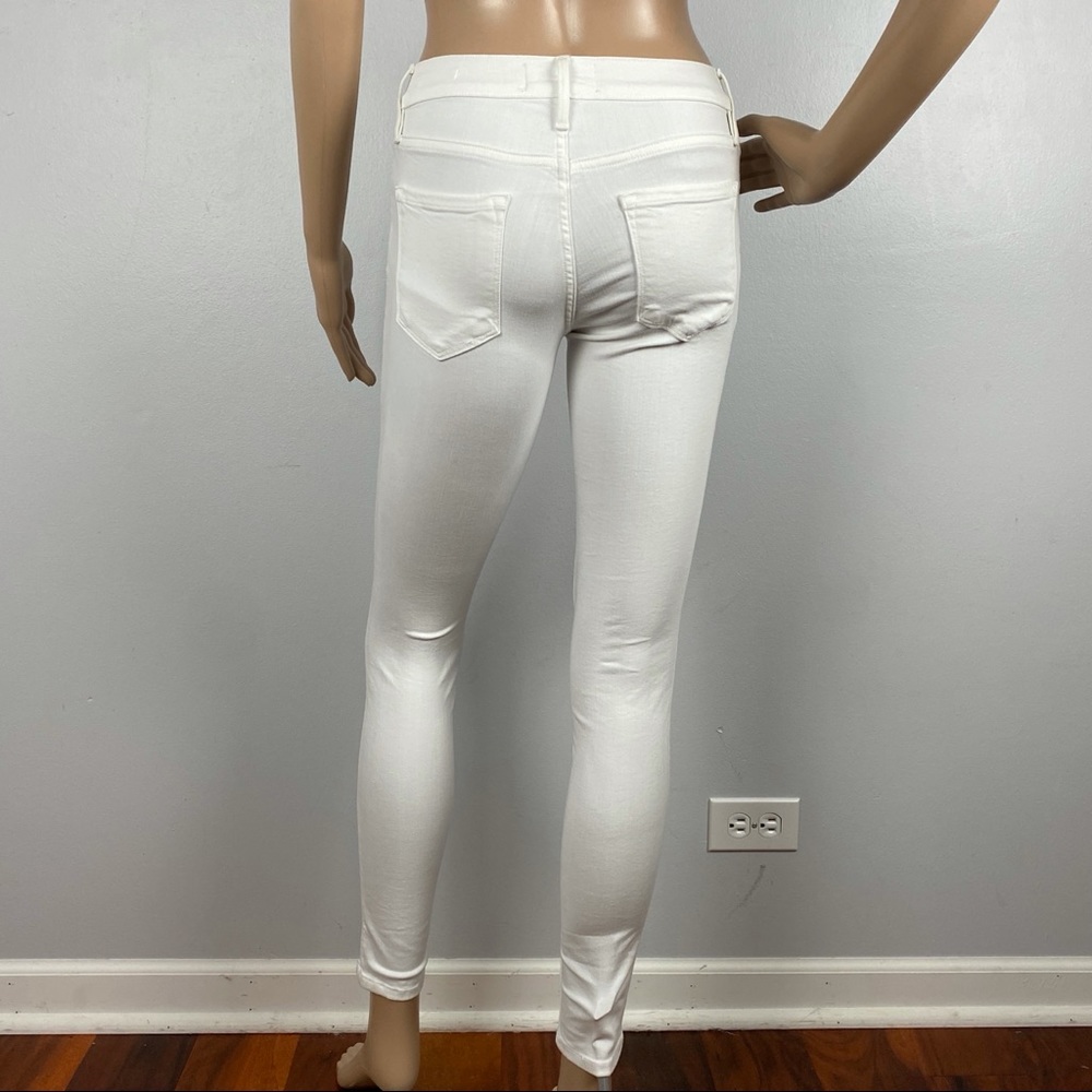 NEW FRAME WHITE HIGH RISE SKINNY JEANS - Picture 7 of 10